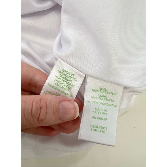 Lilly Pulitzer Zoella White Dress Bungalow Blossom Lace Dress 4 - Picture 5 of 6